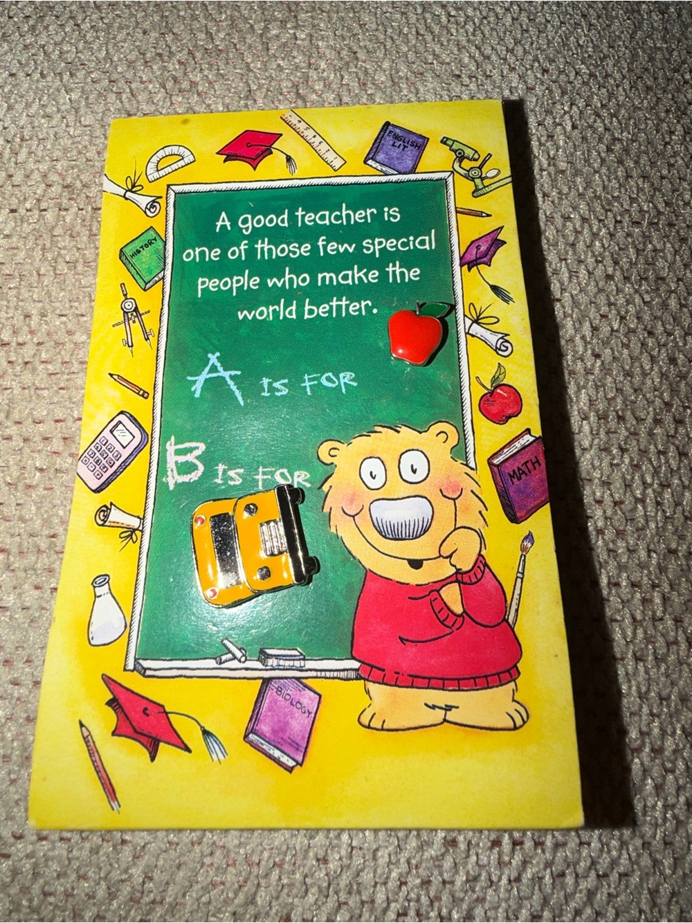 Hallmark Teacher Pins